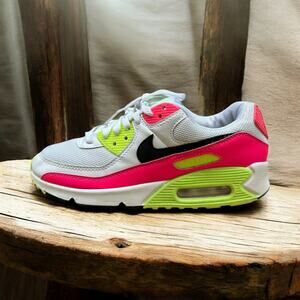 Nike Air Max 90 Women's Size 8 Pink Neon Yellow